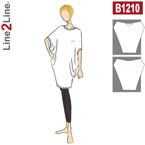 Line2Line snitmønster - B1210 Løs Tunika